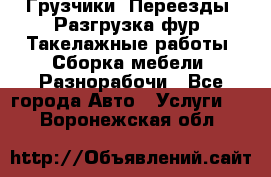 Грузчики. Переезды. Разгрузка фур. Такелажные работы. Сборка мебели. Разнорабочи - Все города Авто » Услуги   . Воронежская обл.